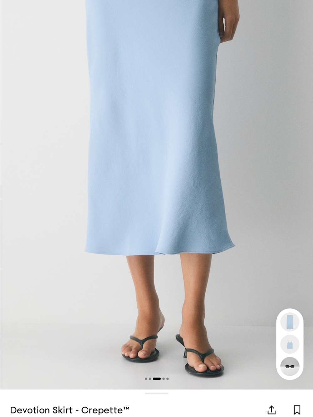 Devotion Skirt in Light Blue